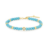 Chill Voyager Gold Lab Turquoise Bracelet